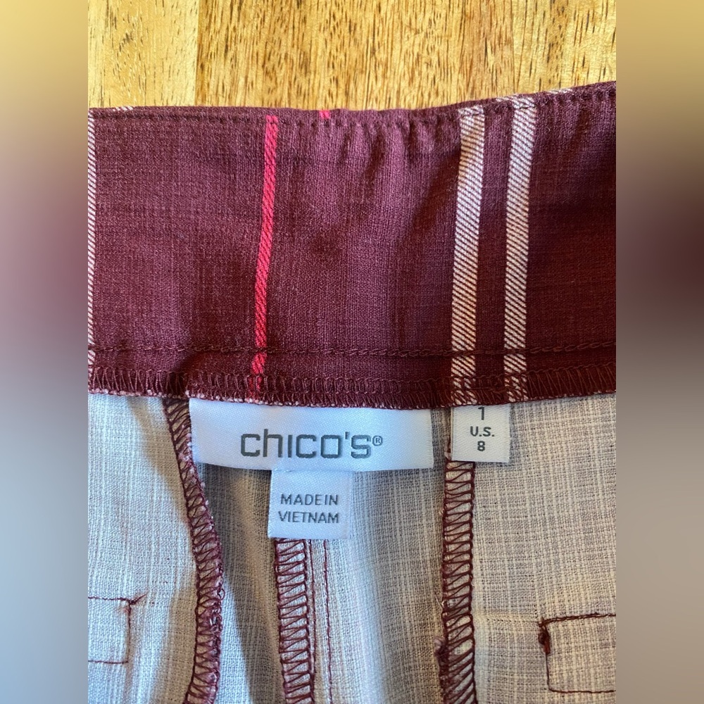 Chico's Brigitte Wide Leg Crop Pants - Picture 4 of 5